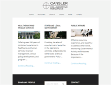 Tablet Screenshot of canslercollaborativeresources.com